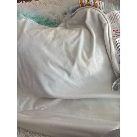 Pottery Barn Teen Large Unicorn Faux Fur Bean Bag Chair Slipcover Only - Picture 5 of 5